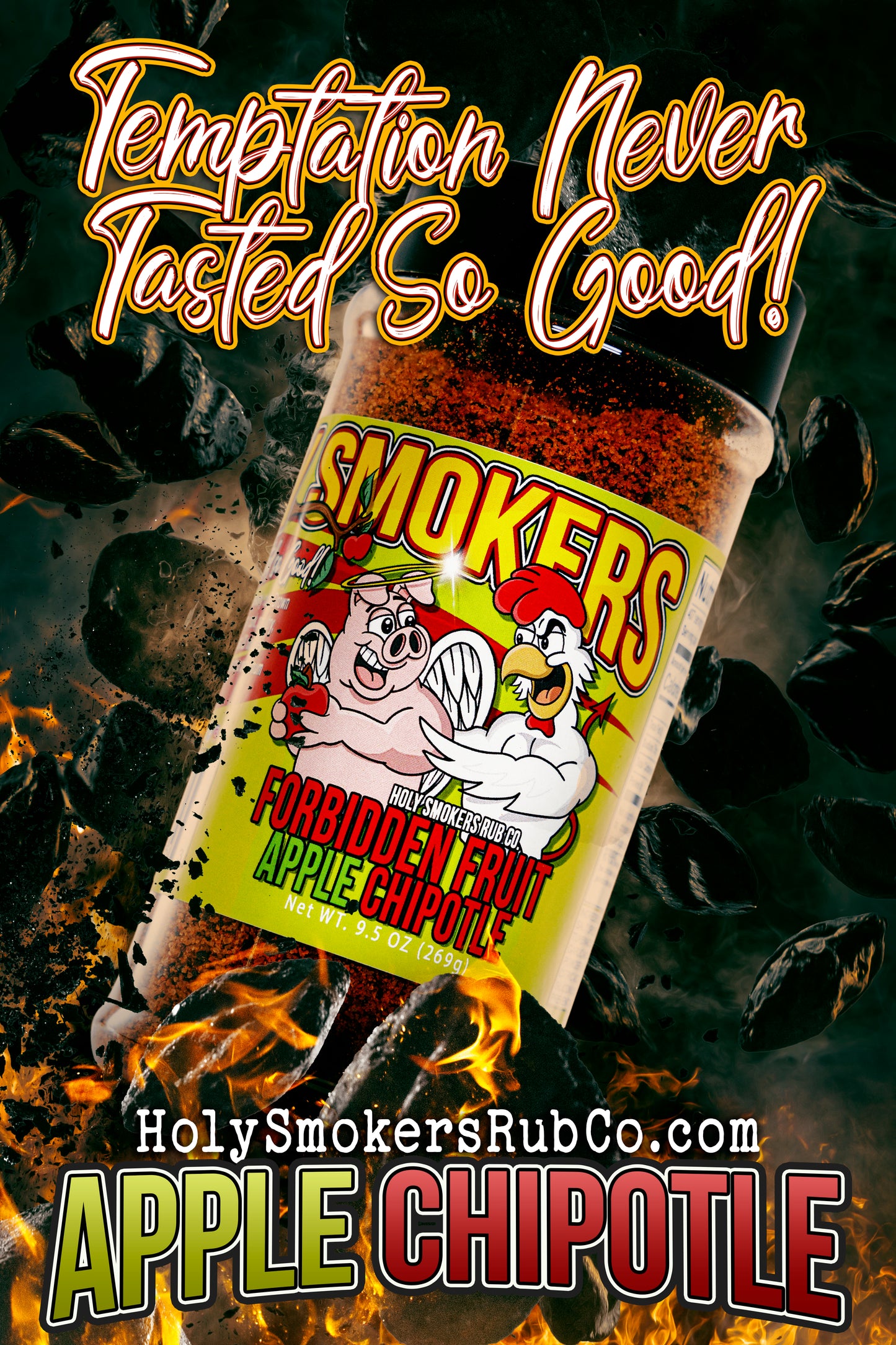 Full flavor collection sample pack with all Holy Smokers signature BBQ rubs.