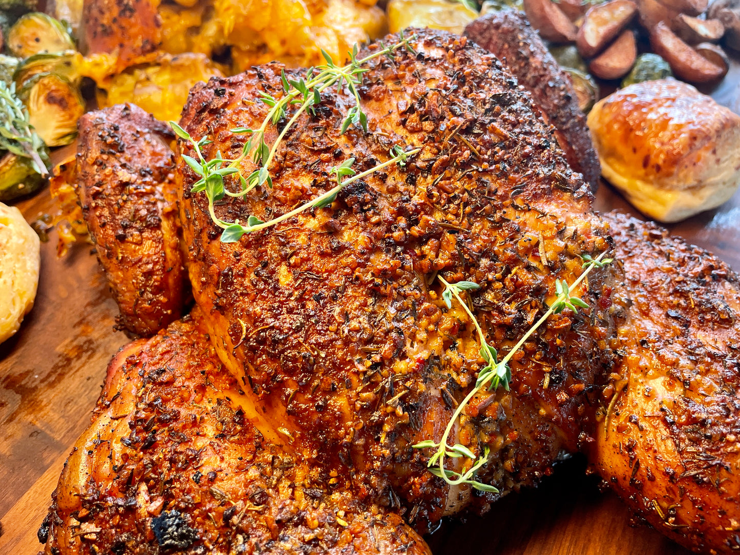 the best roasted garlic and herb turkey seasoning