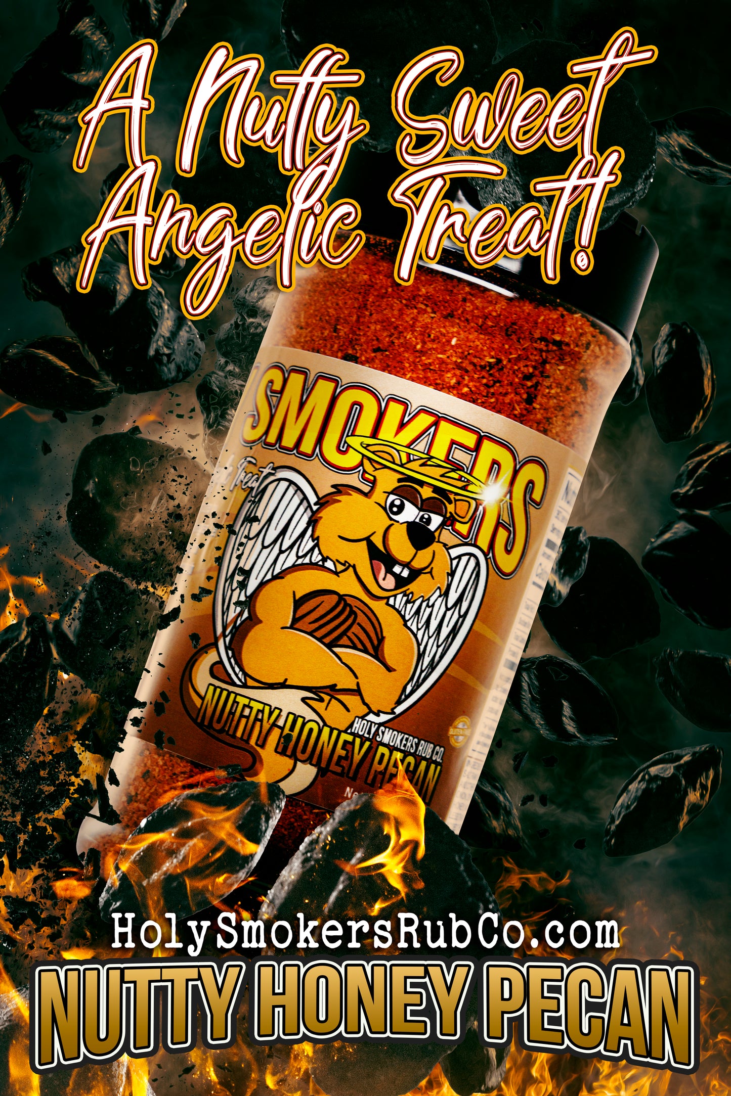 the best honey pecan bbq rub and seasoning, Sweet rub with honey, pecan, and nutty finish.