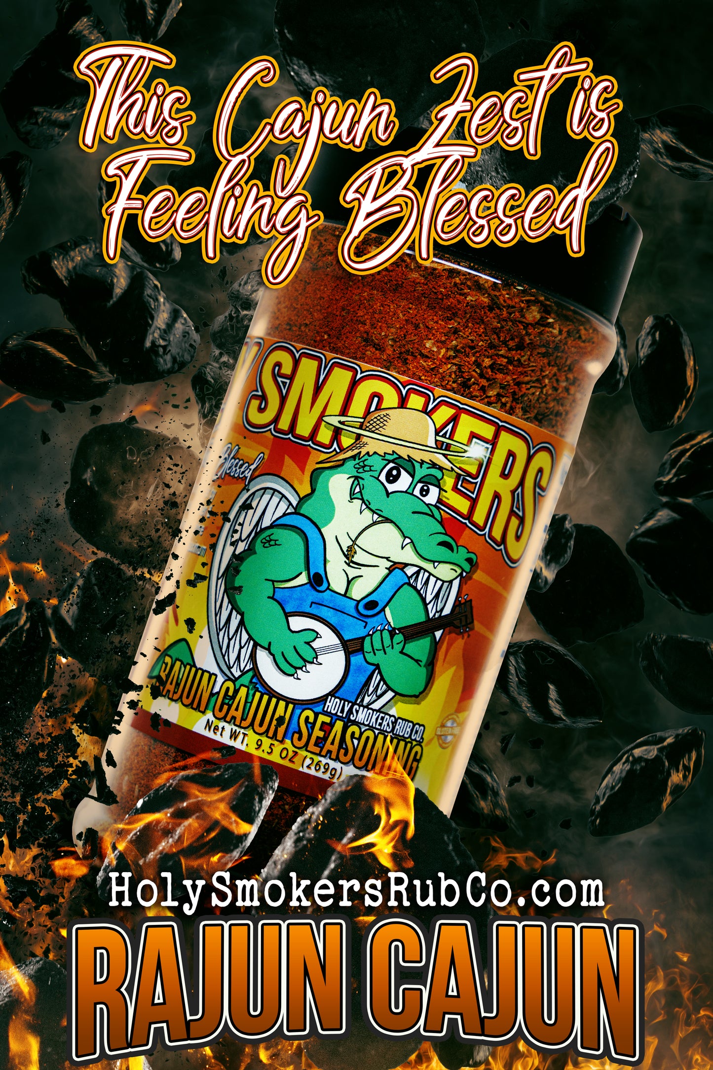 Cajun-style rub with bold Southern heat.