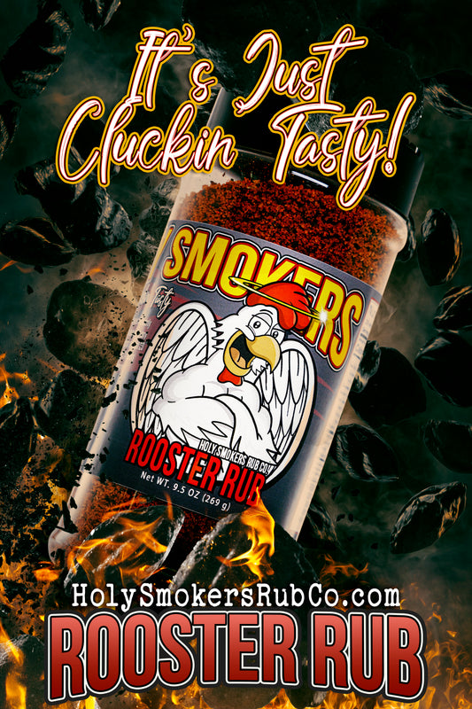 The Best The Rooster Sweet BBQ Rub by Holy Smokers Rub Co, for any beef, pork, poultry, sea food and veggies