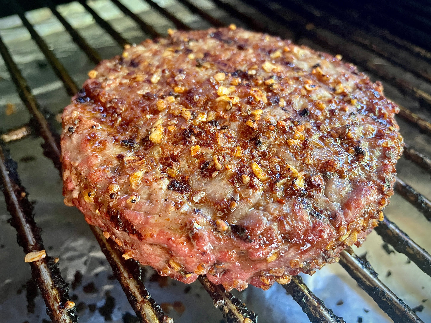 Bacon-flavored burger rub for bold cookout flavor.