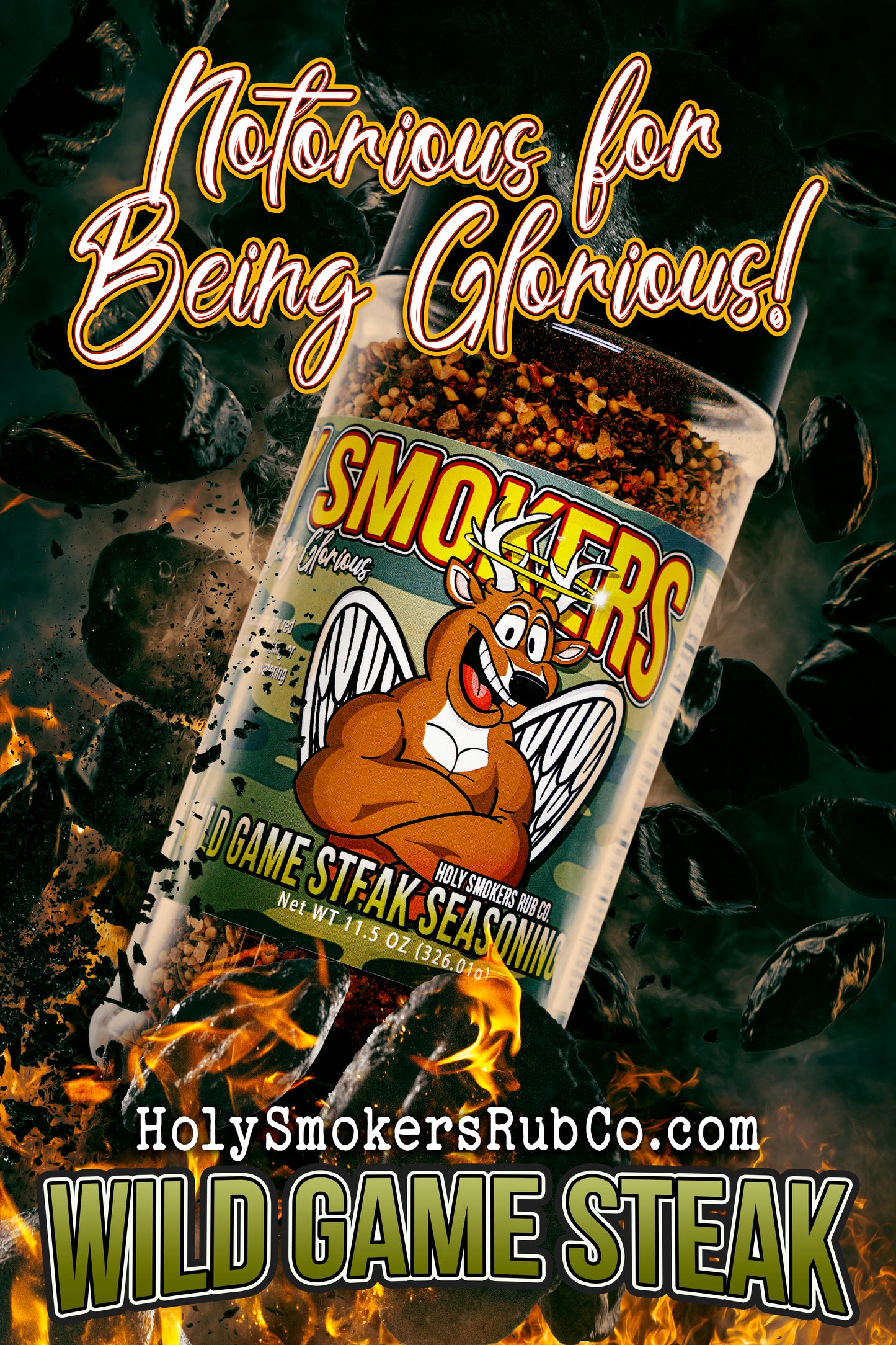 Wild game rub for venison, elk, duck, and backstrap grilling.