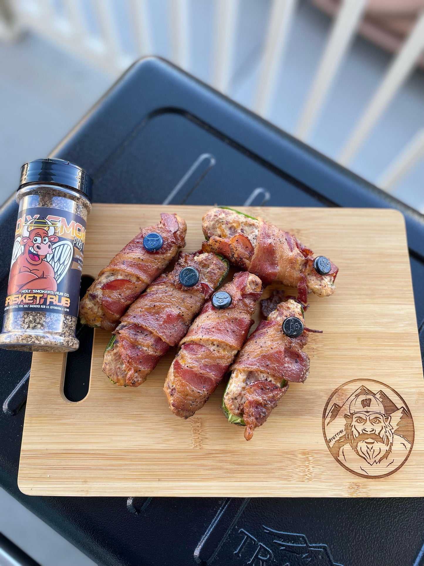 Holy Smokers Texas Twinkies smoked with our grommet all purpose Brisket Rub Seasoning.