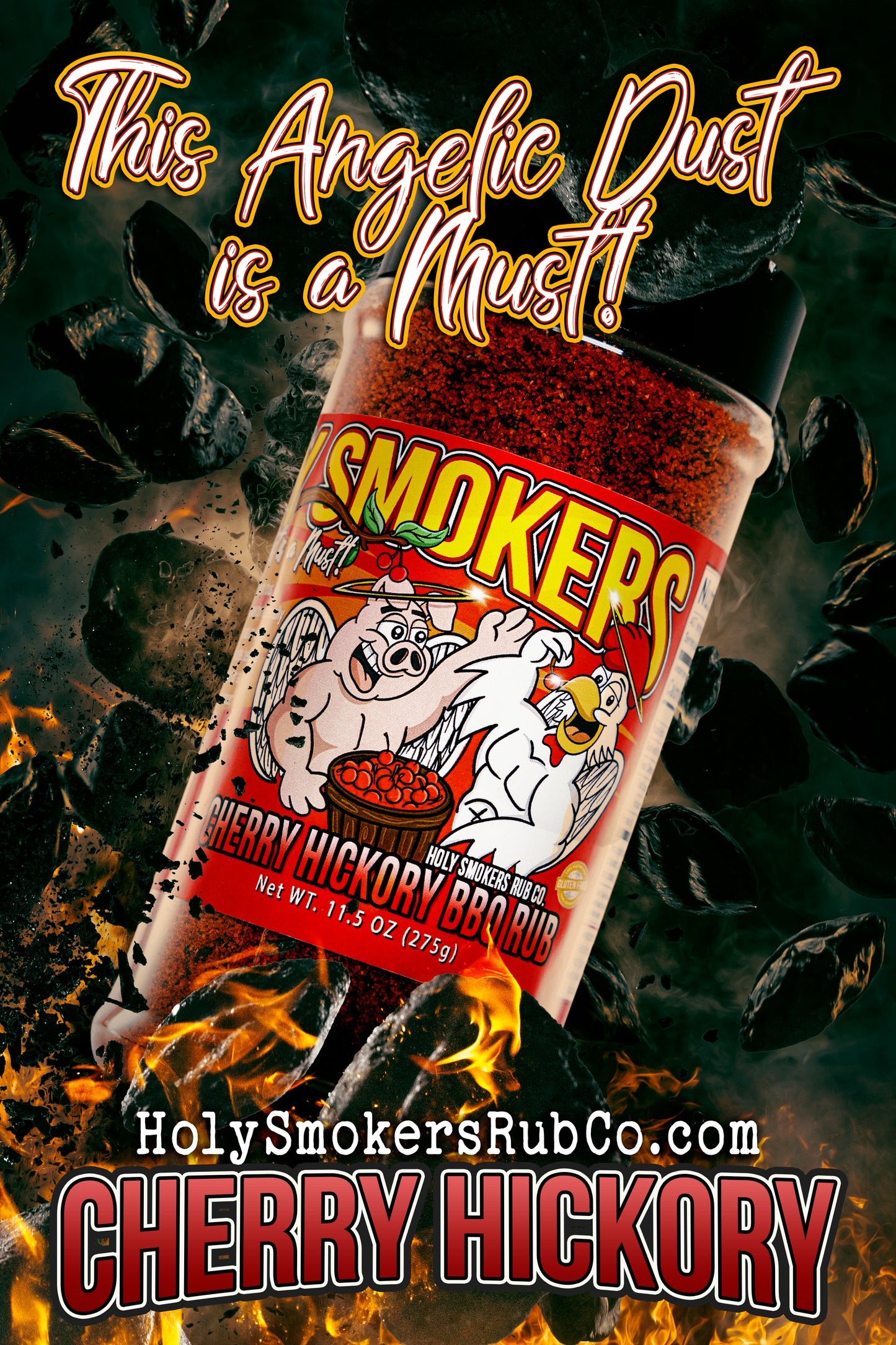 The Best bbq sweet seasoning for anything pork, chicken, beef or veggies; Cherry Hickory BBQ Sweet seasoning