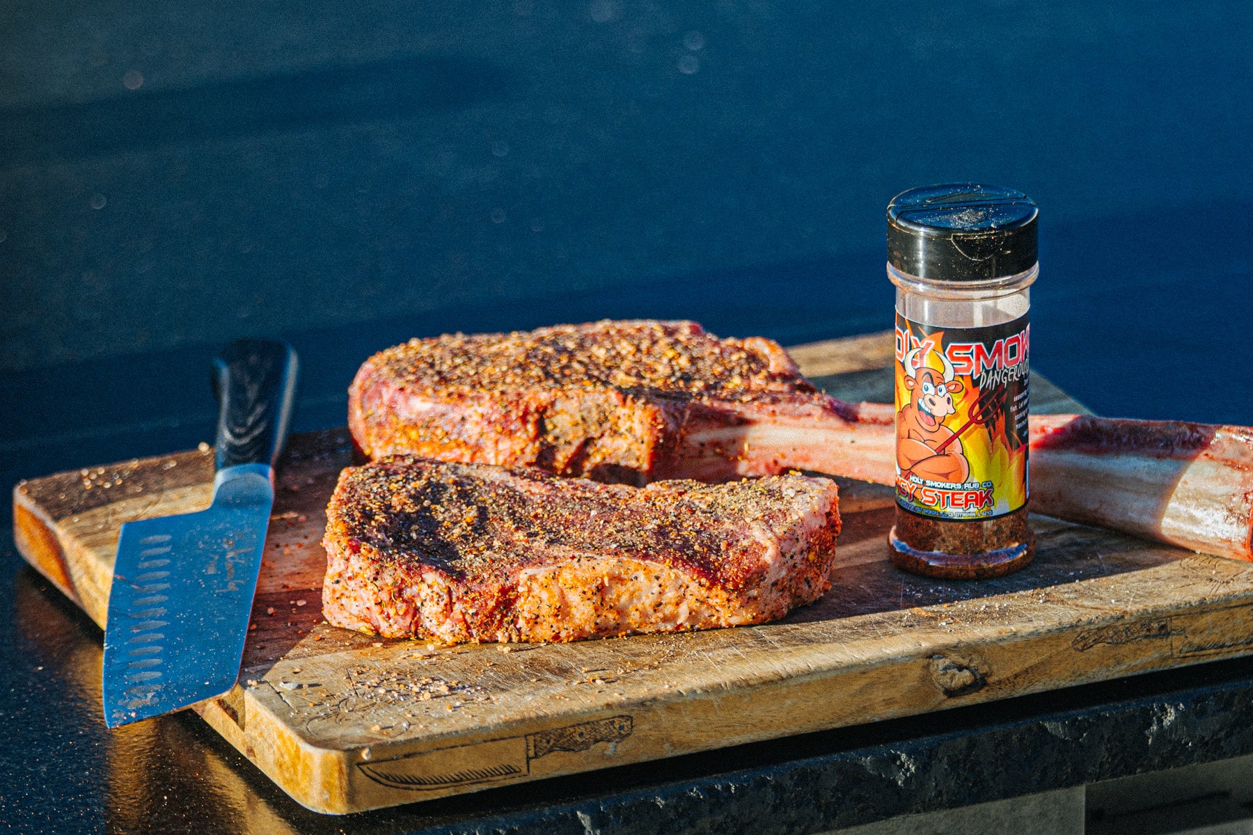 The best spicy seasonings for any cook featuring Spicy Steak over a Ribeye beef cut.