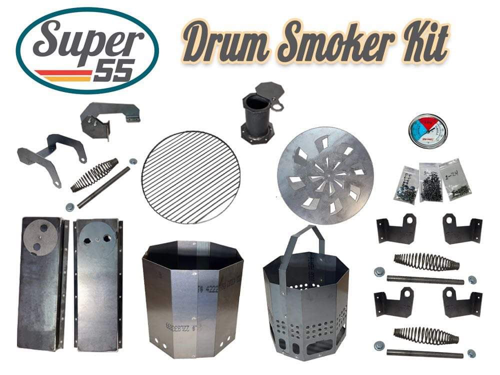 Super55 UDS Drum Smoker Kit