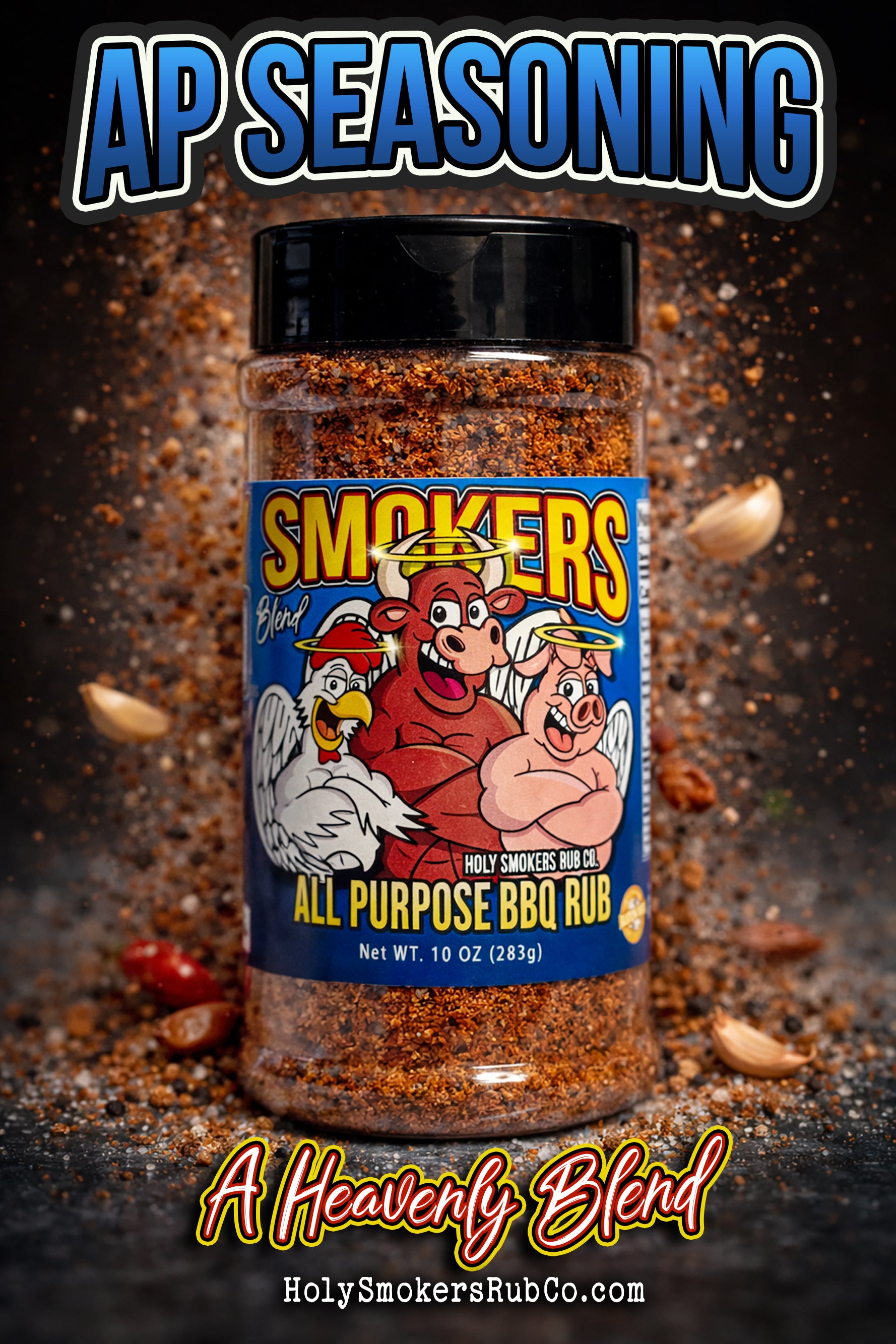 Holy Smokers Sample Pack – try every rub in a convenient seasoning sampler.