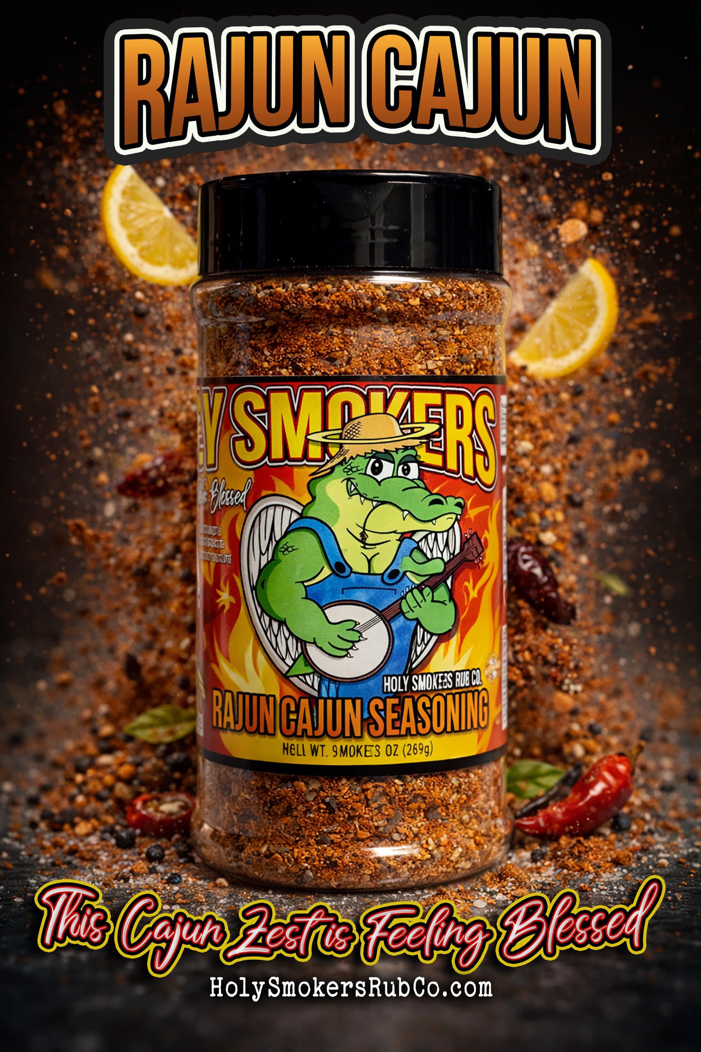 Cajun-style rub with bold Southern heat.