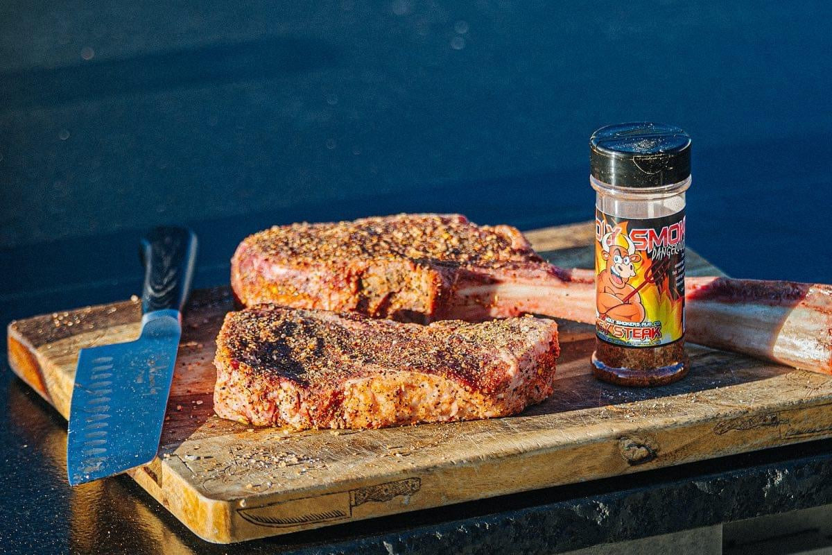 Holy Smokers Spicy Steak rub – fiery dry rub for beef, steak, and backyard grilling.