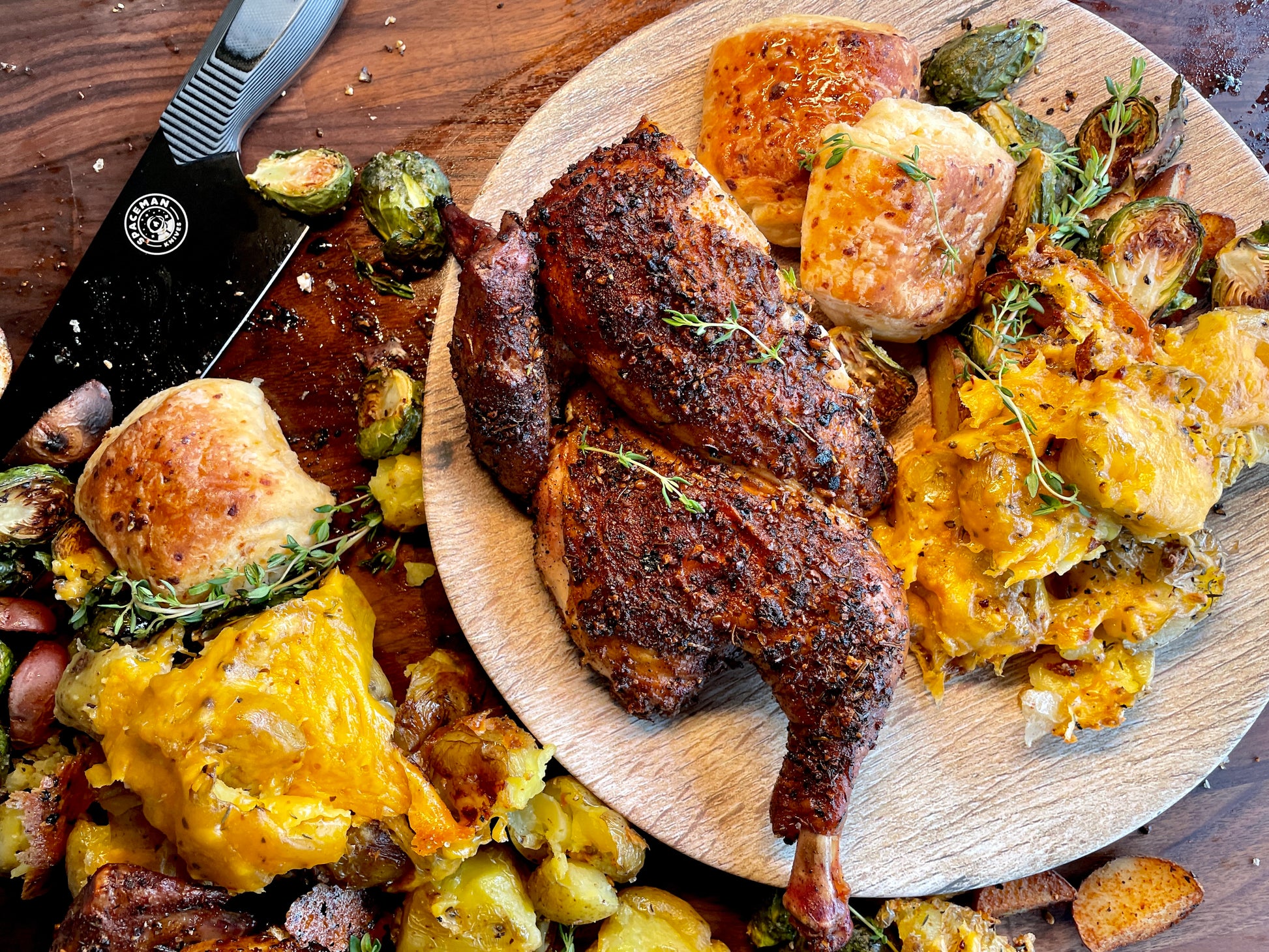 Garlic and herb rub designed for smoked or roasted turkey.