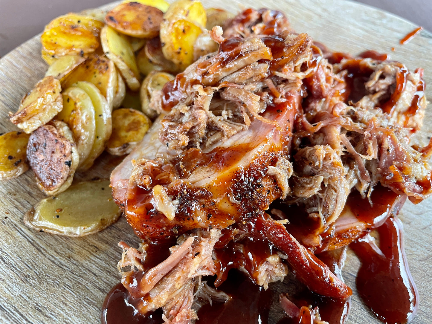 slow smoked pulled pork pork loin