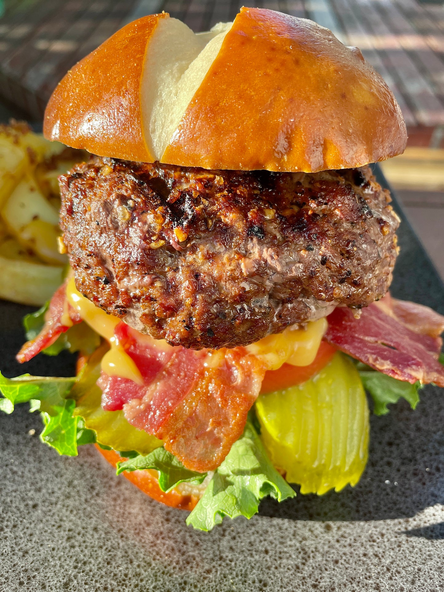 Smoked Beef Ribeye Burger seasoning with real hickory smoke flavor.